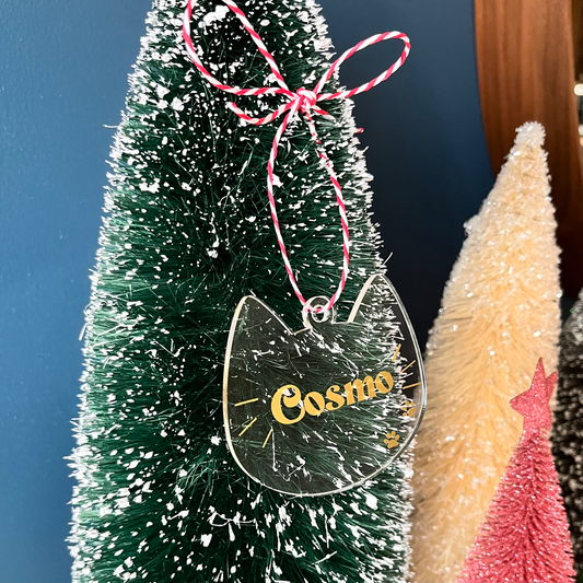 Custom Cat Face Ornament