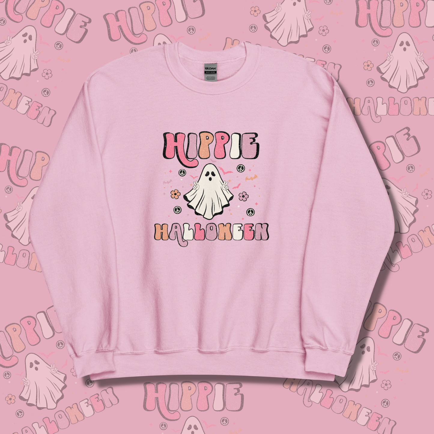 Hippie Ghost Halloween Unisex Sweatshirt