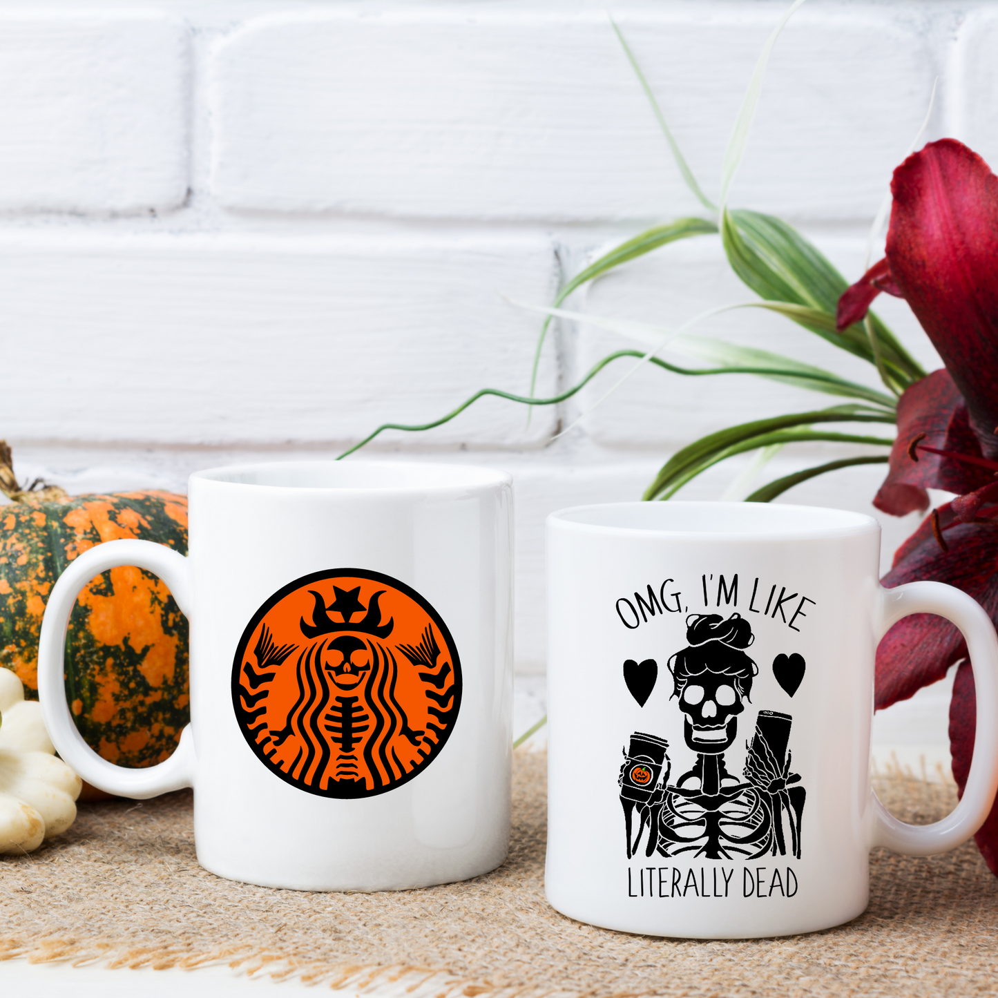 Starbucks Witch Logo Omg, I'm like literally dead Halloween Mug 12oz