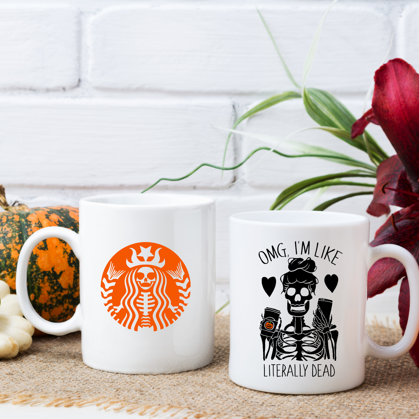 Starbucks Witch Logo Omg, I'm like literally dead Halloween Mug 12oz