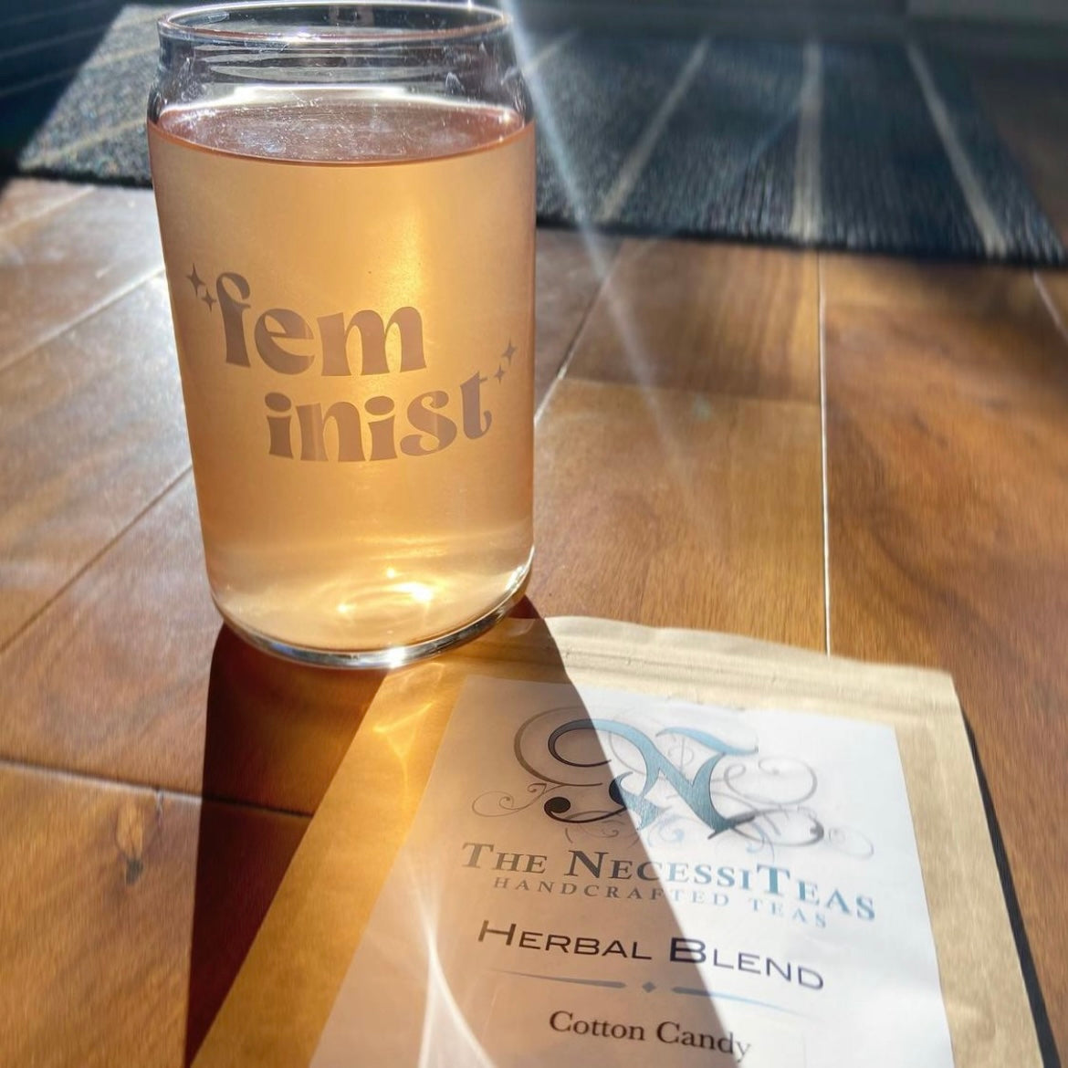Feminist Beer Can Glass