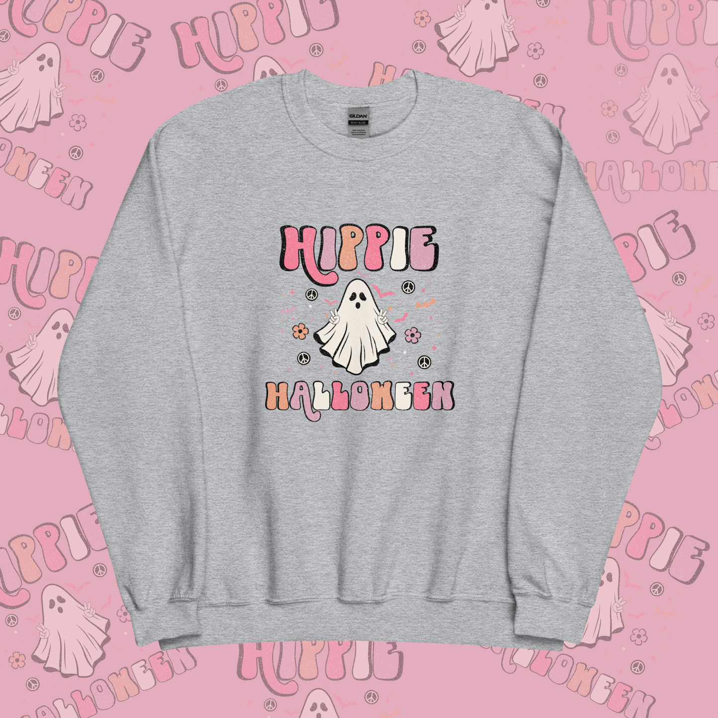 Hippie Ghost Halloween Unisex Sweatshirt
