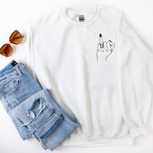 Ring Finger Crewneck Sweatshirt