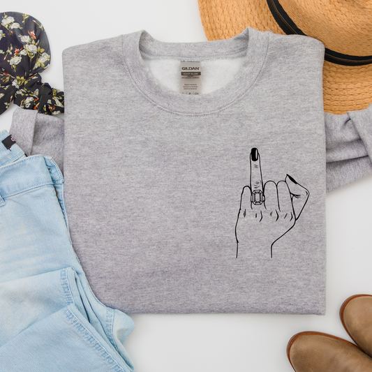 Ring Finger Crewneck Sweatshirt