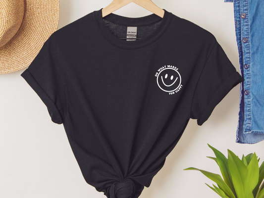 Do What Makes You Happy Smiley Face T-shirt