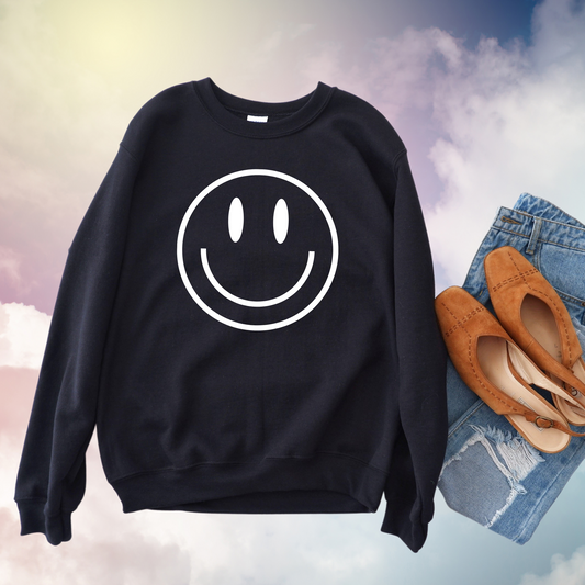 Smiley Face Crewneck Sweatshirt