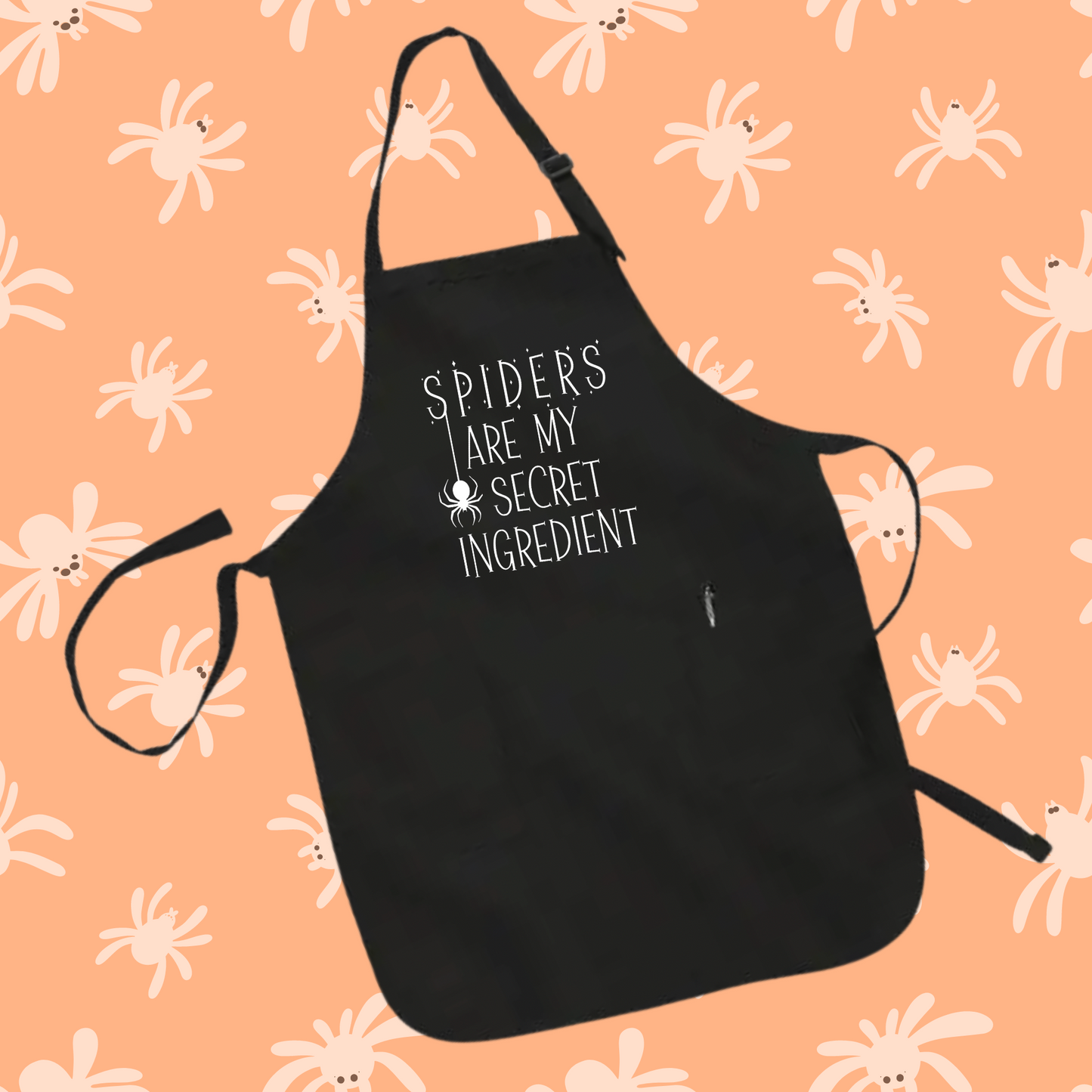 Spiders are My Secret Ingredient Halloween Kitchen Apron