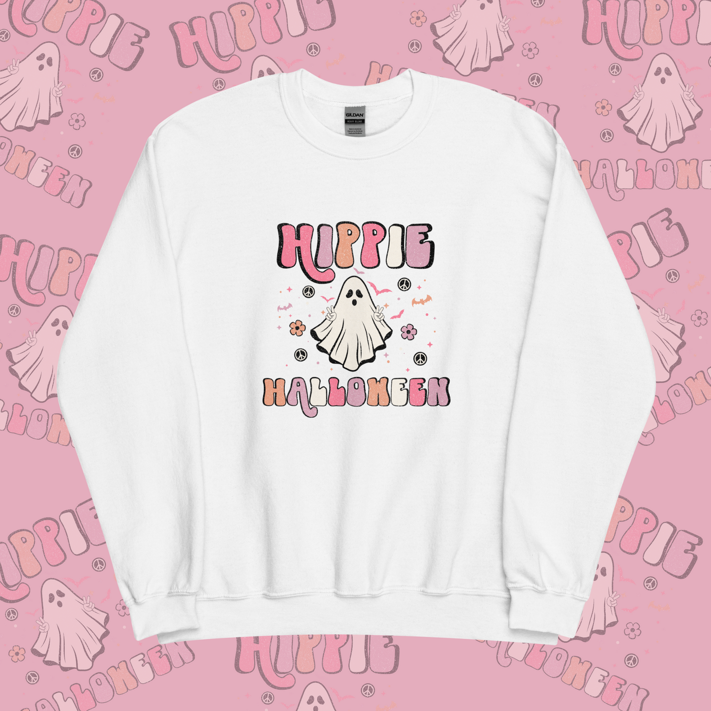 Hippie Ghost Halloween Unisex Sweatshirt