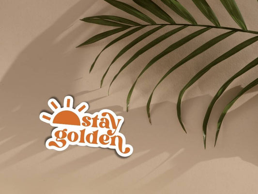Stay Golden Boho Sticker