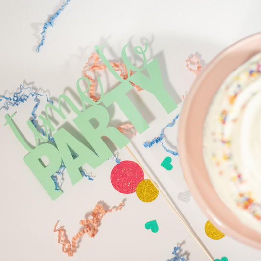 Time to Party Cake Topper