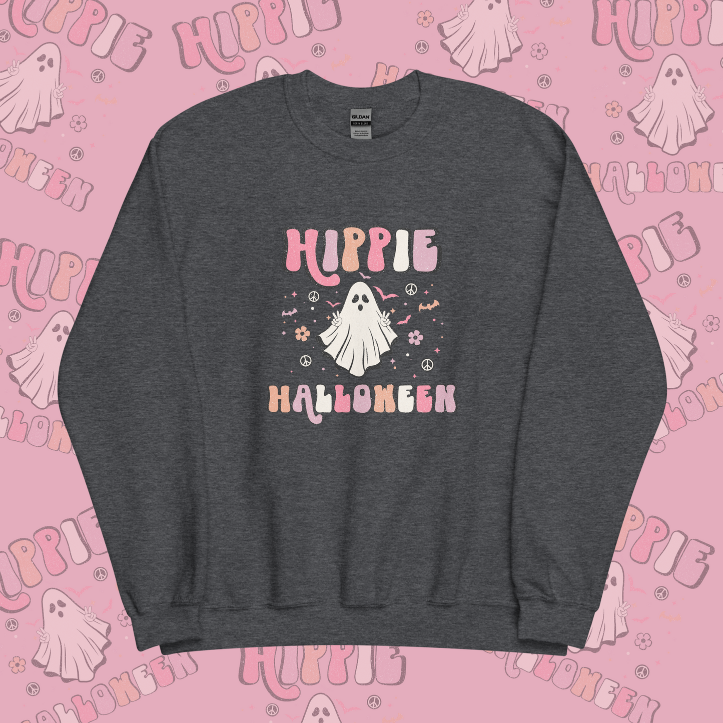 Hippie Ghost Halloween Unisex Sweatshirt