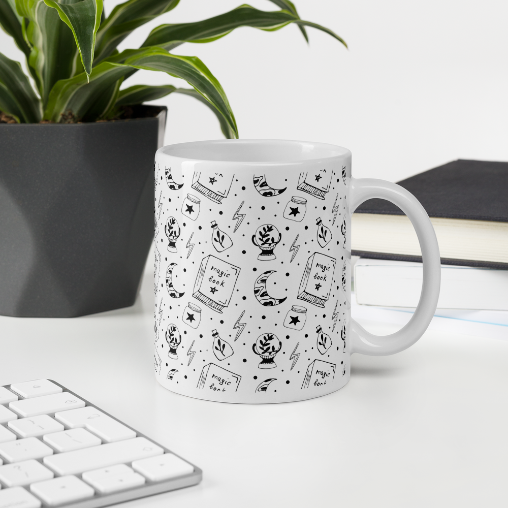 Witch Magic Spell Book Mug