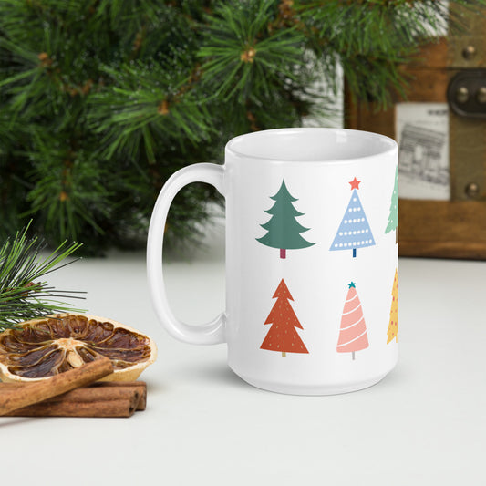 Boho Christmas Trees Mug