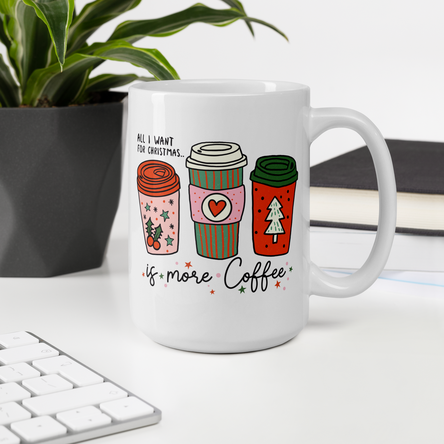 All I Want For Christmas Is More Coffee | Coffee Mug