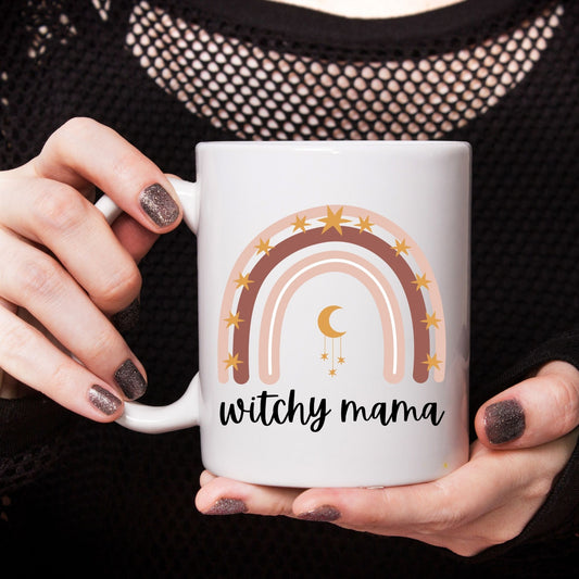 Witchy Mama Boho Rainbow Mug