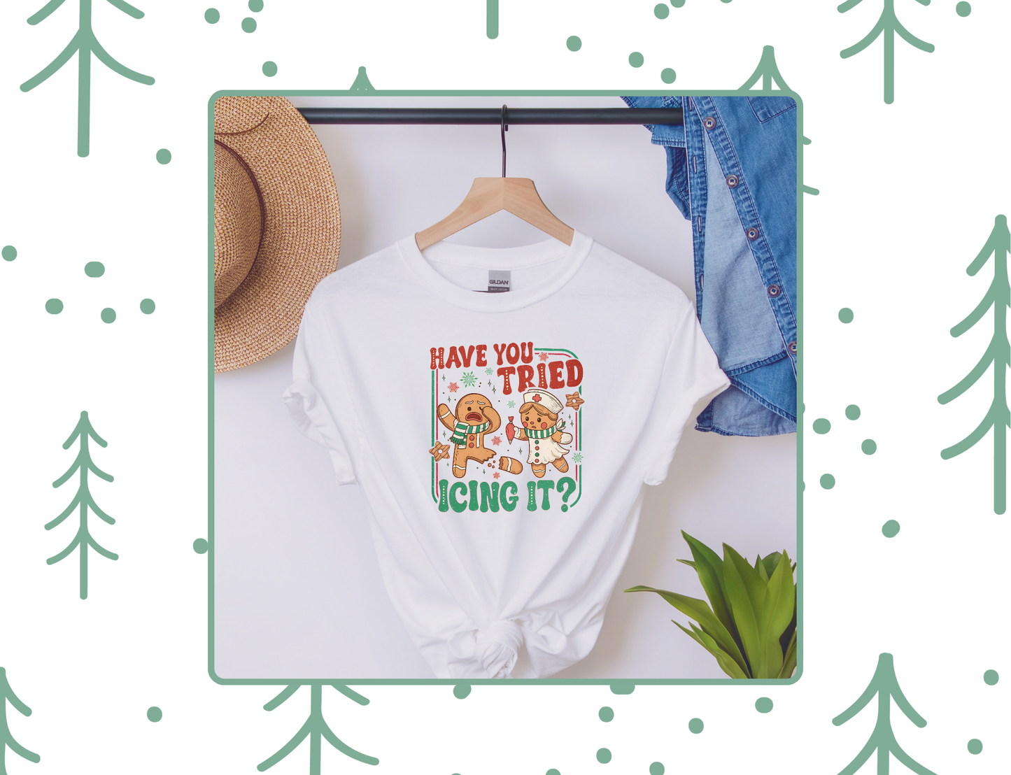 Have You Tried Icing It? Funny Nurse Christmas Tee