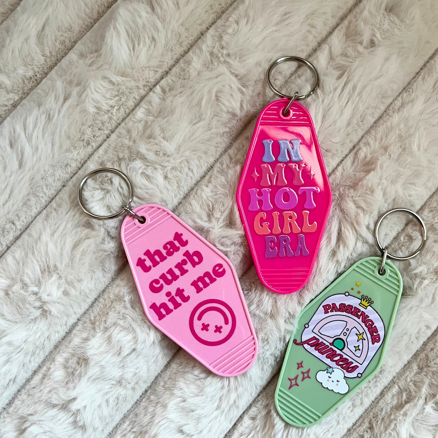 Funny Retro Motel Keychain