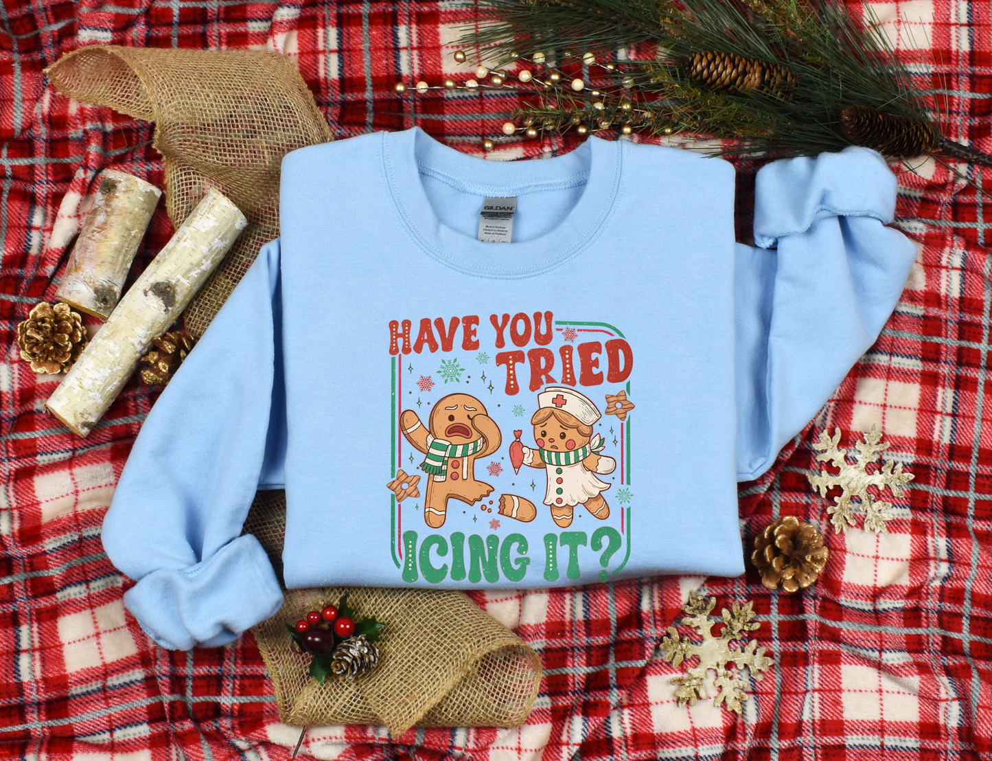 Have You Tried Icing It? Funny Nurse Christmas Sweatshirt