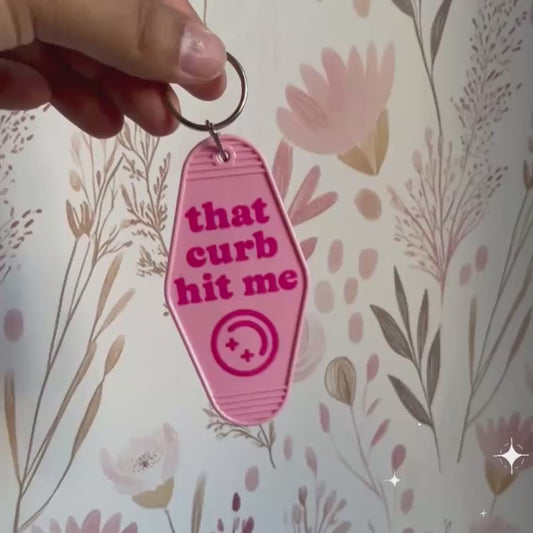 Funny Retro Motel Keychain