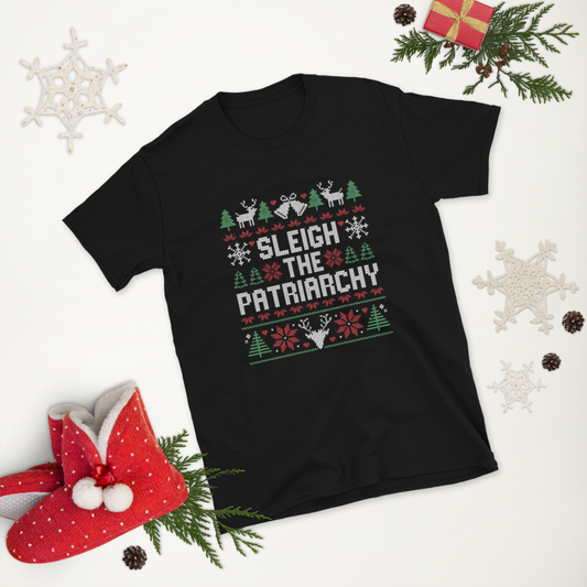 Sleigh the Patriarchy Christmas T-shirt