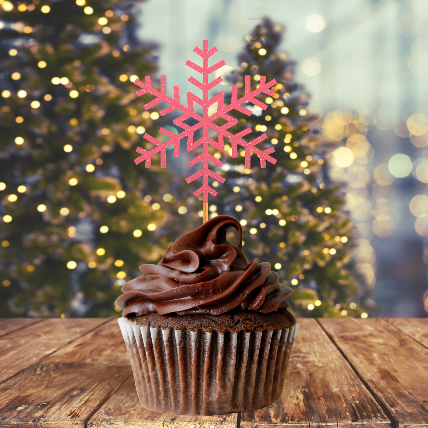 Snowflake Cupcake Toppers