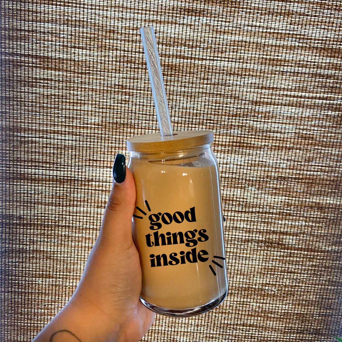 good things inside Beer Can Glass | 16oz