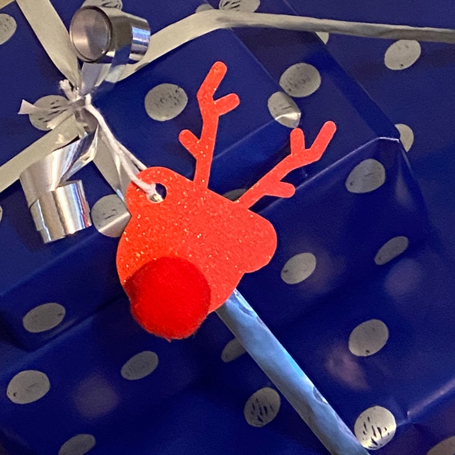 Reindeer Gift Tag | Stocking Tag | Christmas Tree Ornament