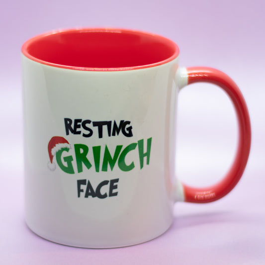 Resting Grinch Face - Christmas Mug