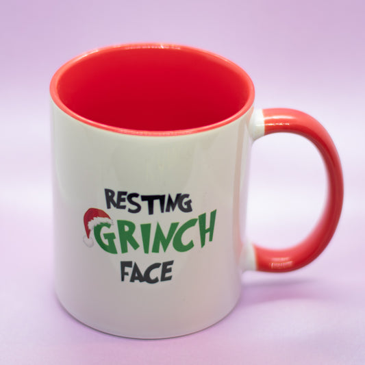 Resting Grinch Face - Christmas Mug