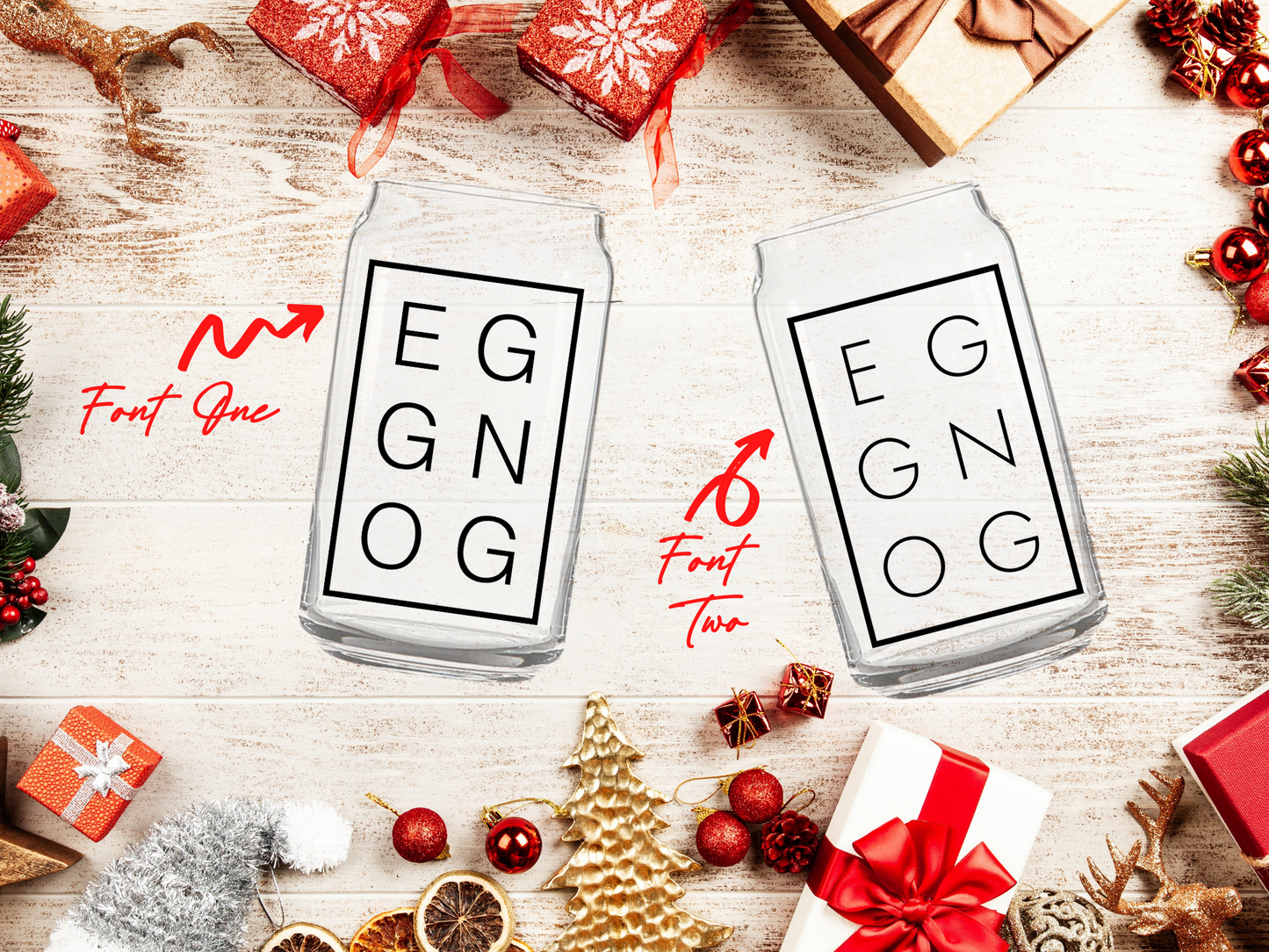 Eggnog Beer Can Glass | 16oz