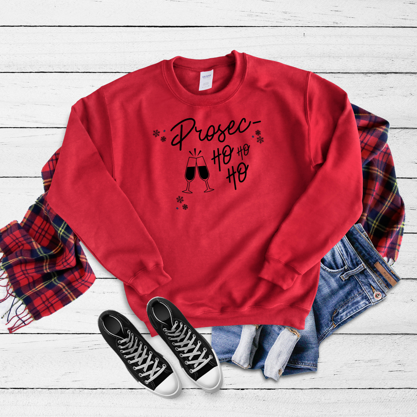 Prosechohoho Crewneck Sweatshirt - Funny Holiday Sweatshirt