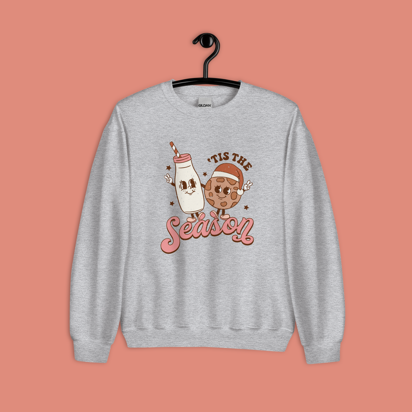 Milk and Cookies Unisex Christmas Sweatshirt