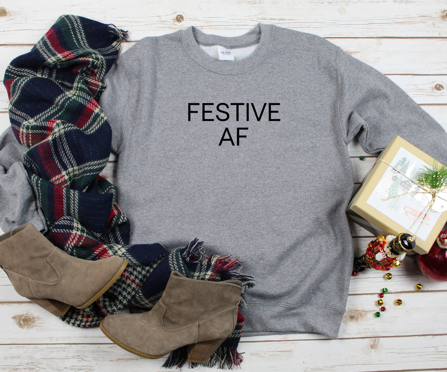 Festive AF Crewneck Sweatshirt