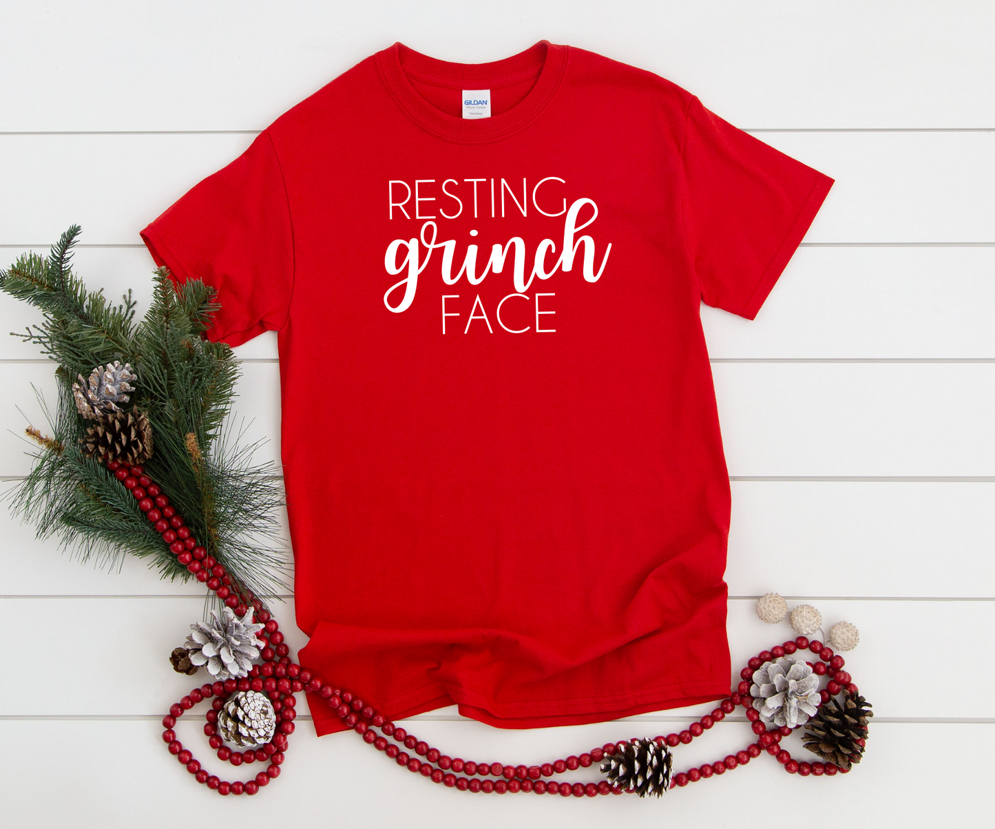 Resting Grinch Face Crewneck T-shirt
