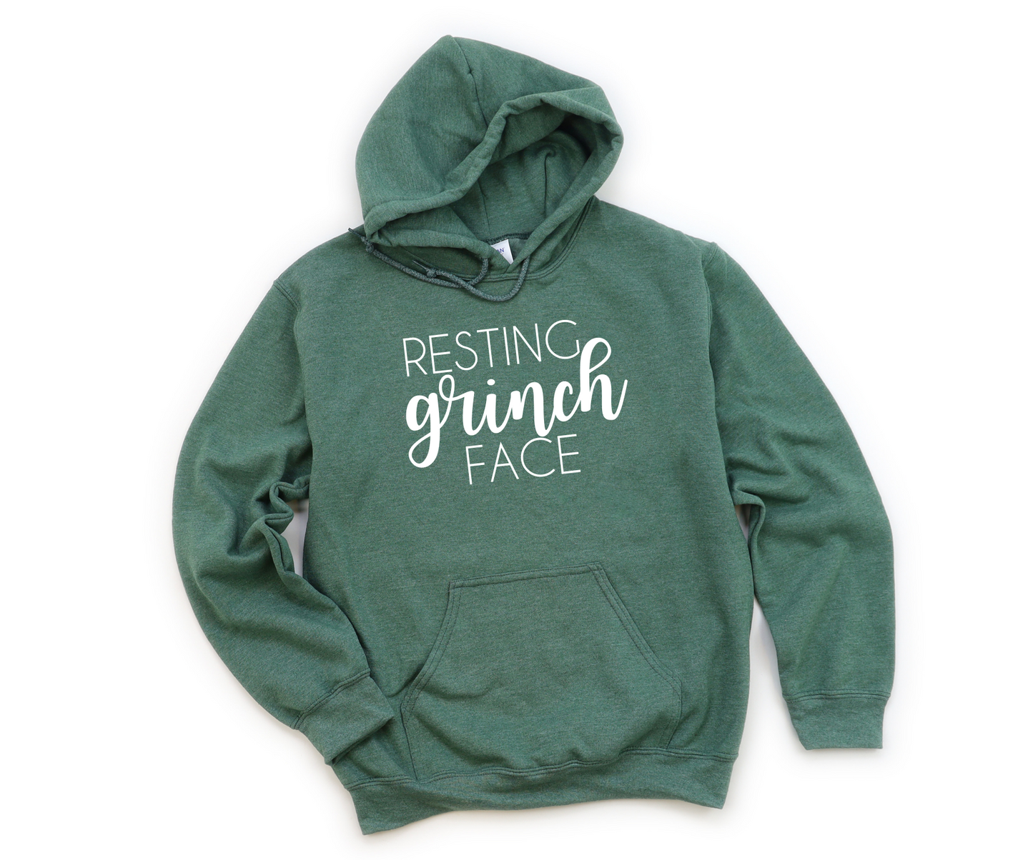 Resting Grinch Face Pullover Hoodie