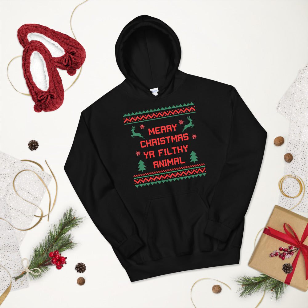 Merry Christmas Ya Filthy Animal Unisex Hoodie