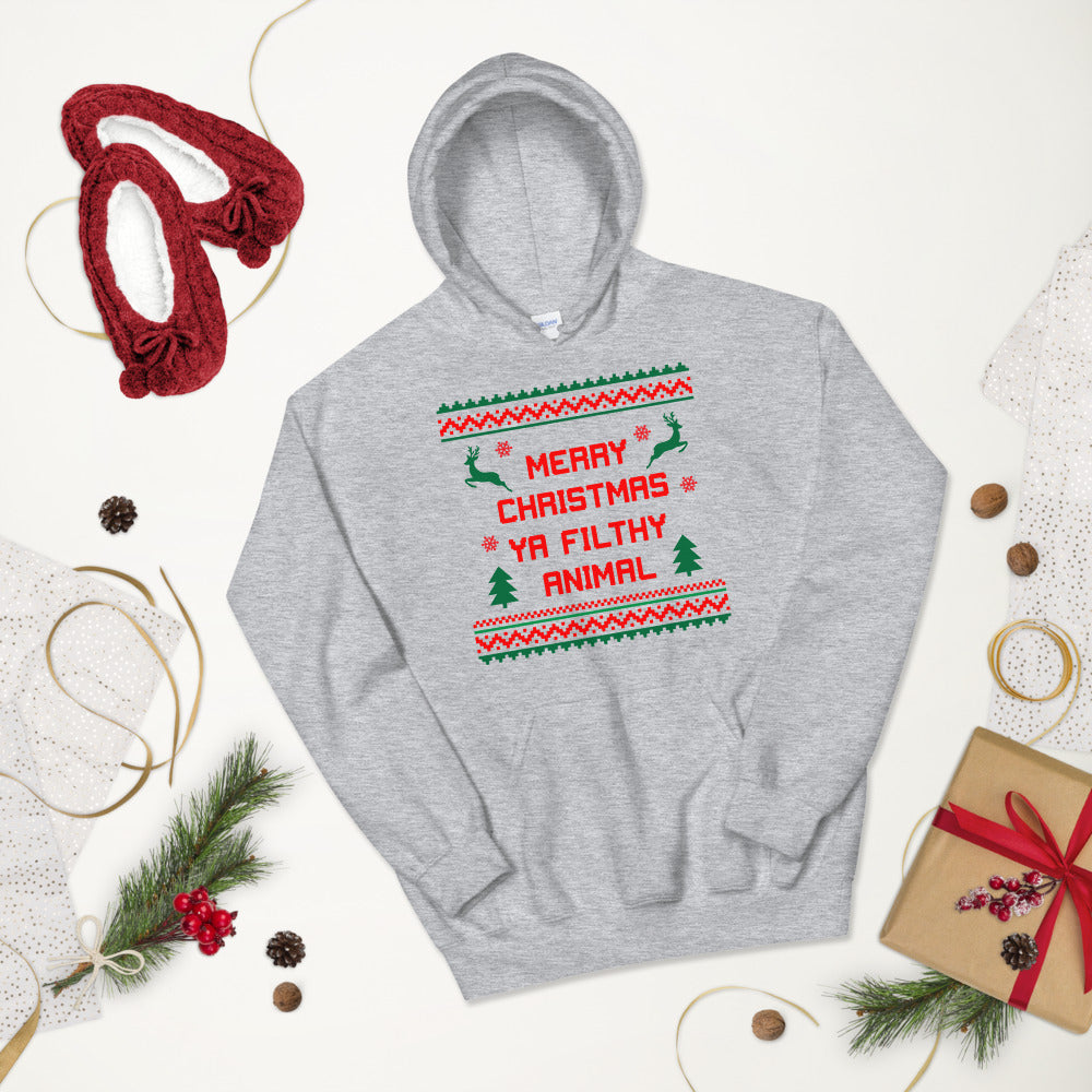 Merry Christmas Ya Filthy Animal Unisex Hoodie