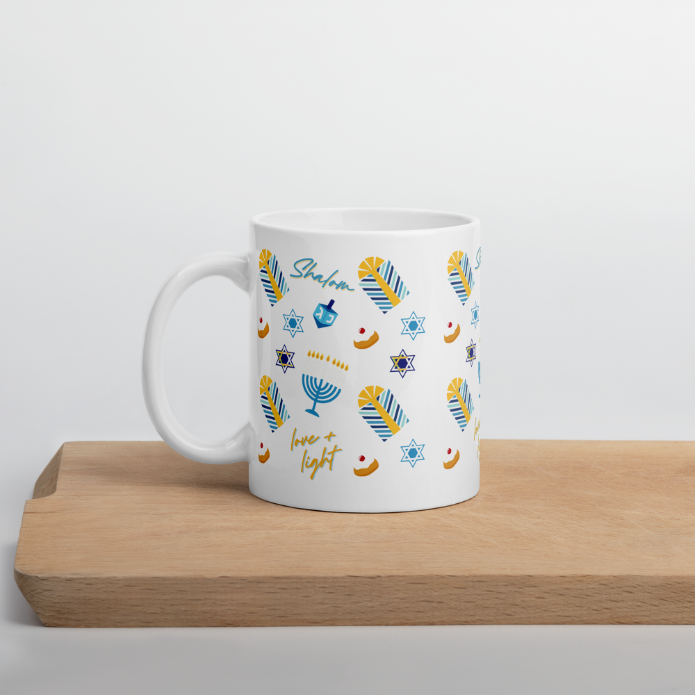 Hanukkah Pattern Mug