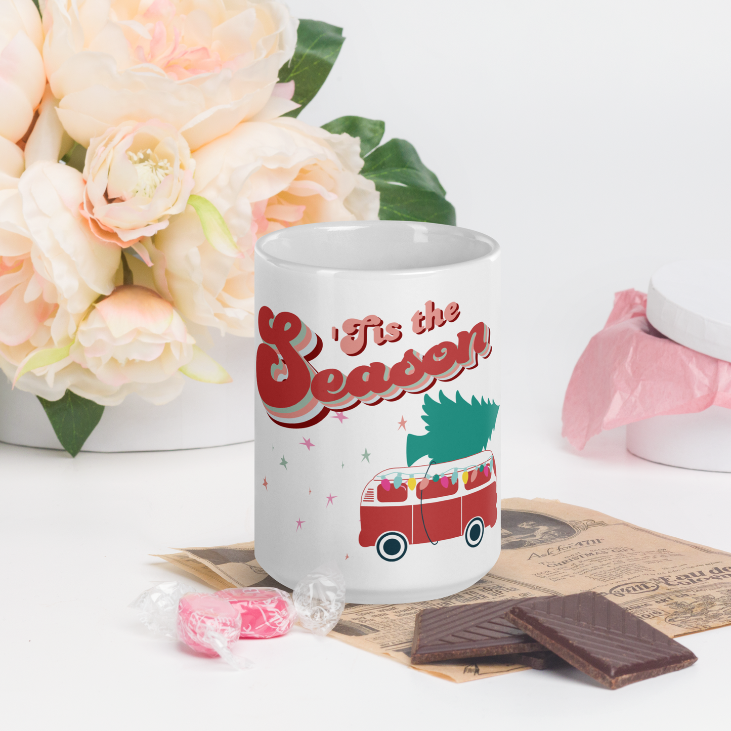 'Tis the Season Christmas Camper Mug